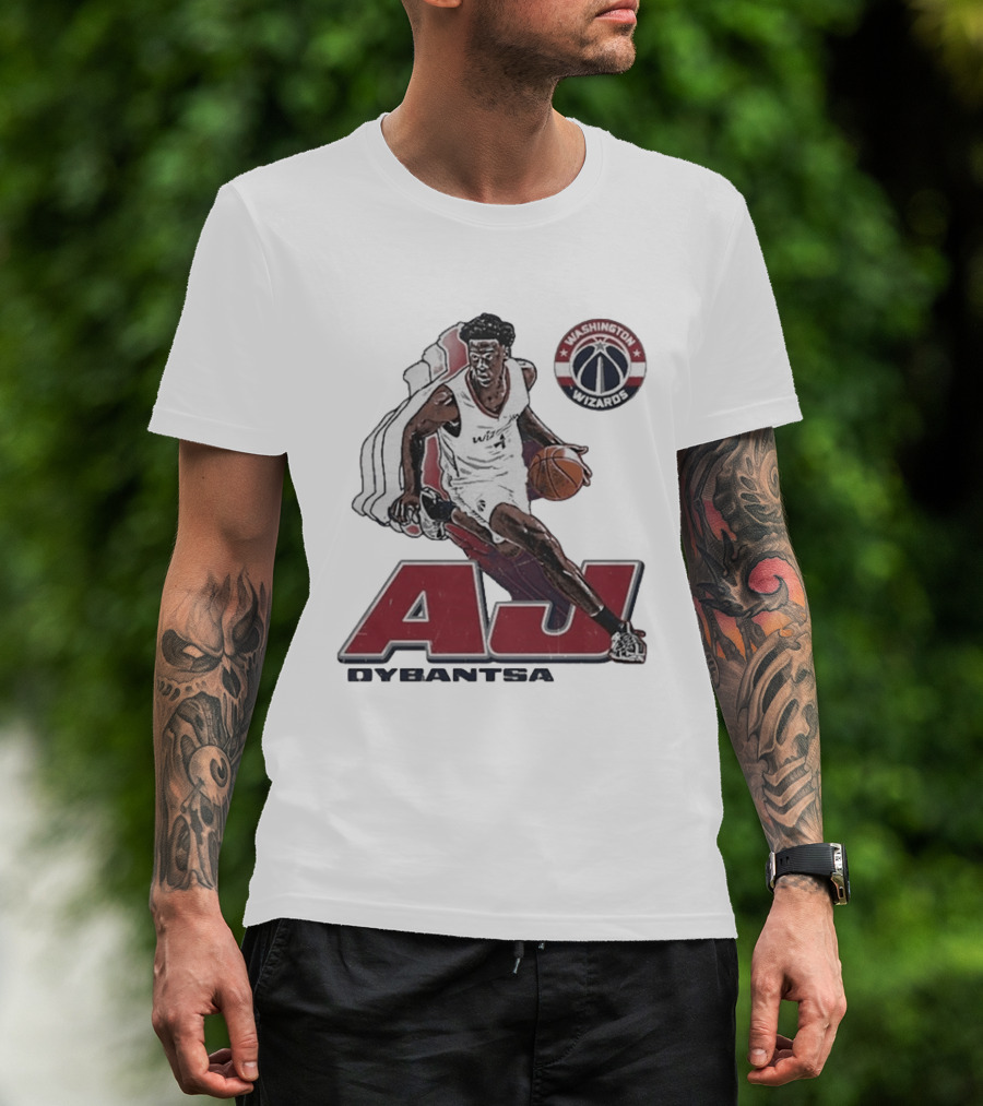 AJ Dybantsa Washington Wizards Basketball Star T-Shirt