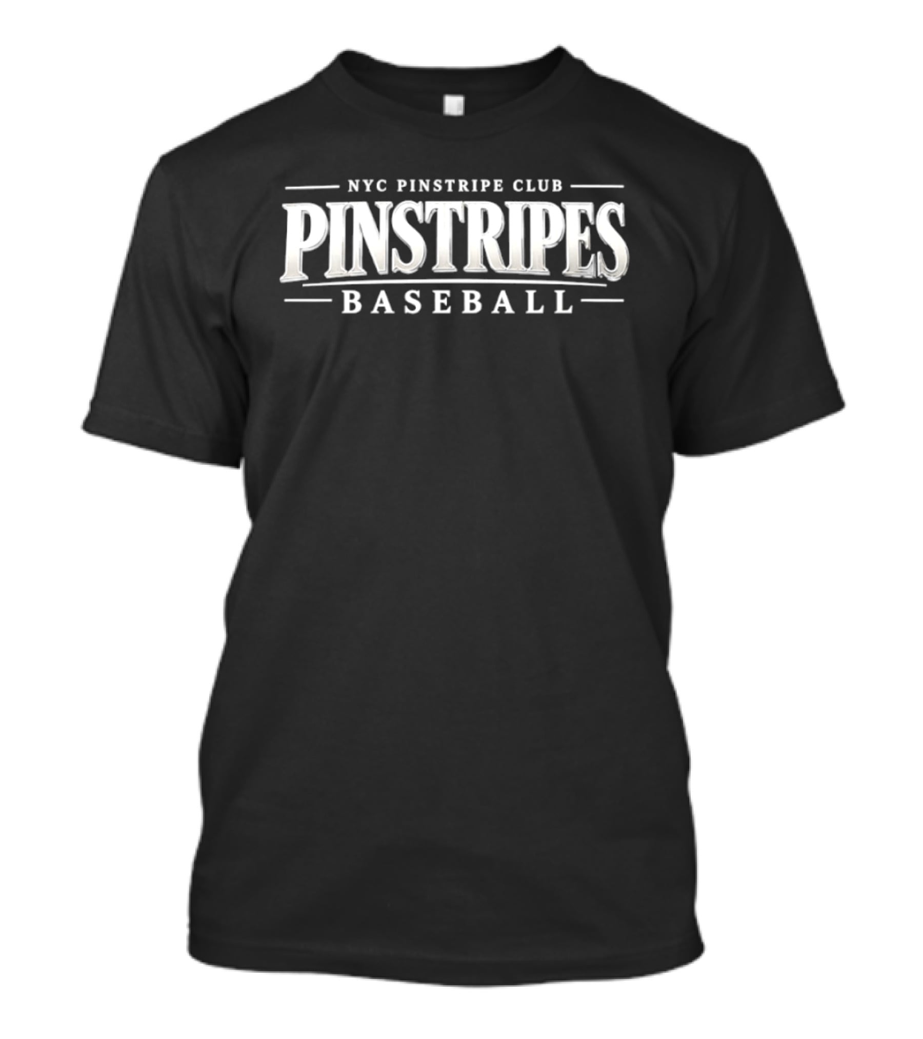 NYC Pinstripe Club Pinstripes Baseball T-Shirt