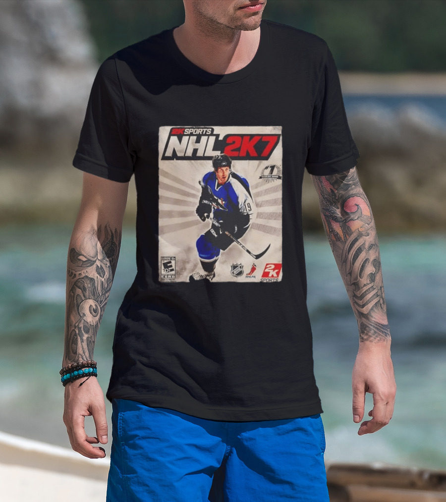 2K Sports NHL 2K7 Joe Thornton 19 Rated Number 1 NHL Game 2007 T-Shirt