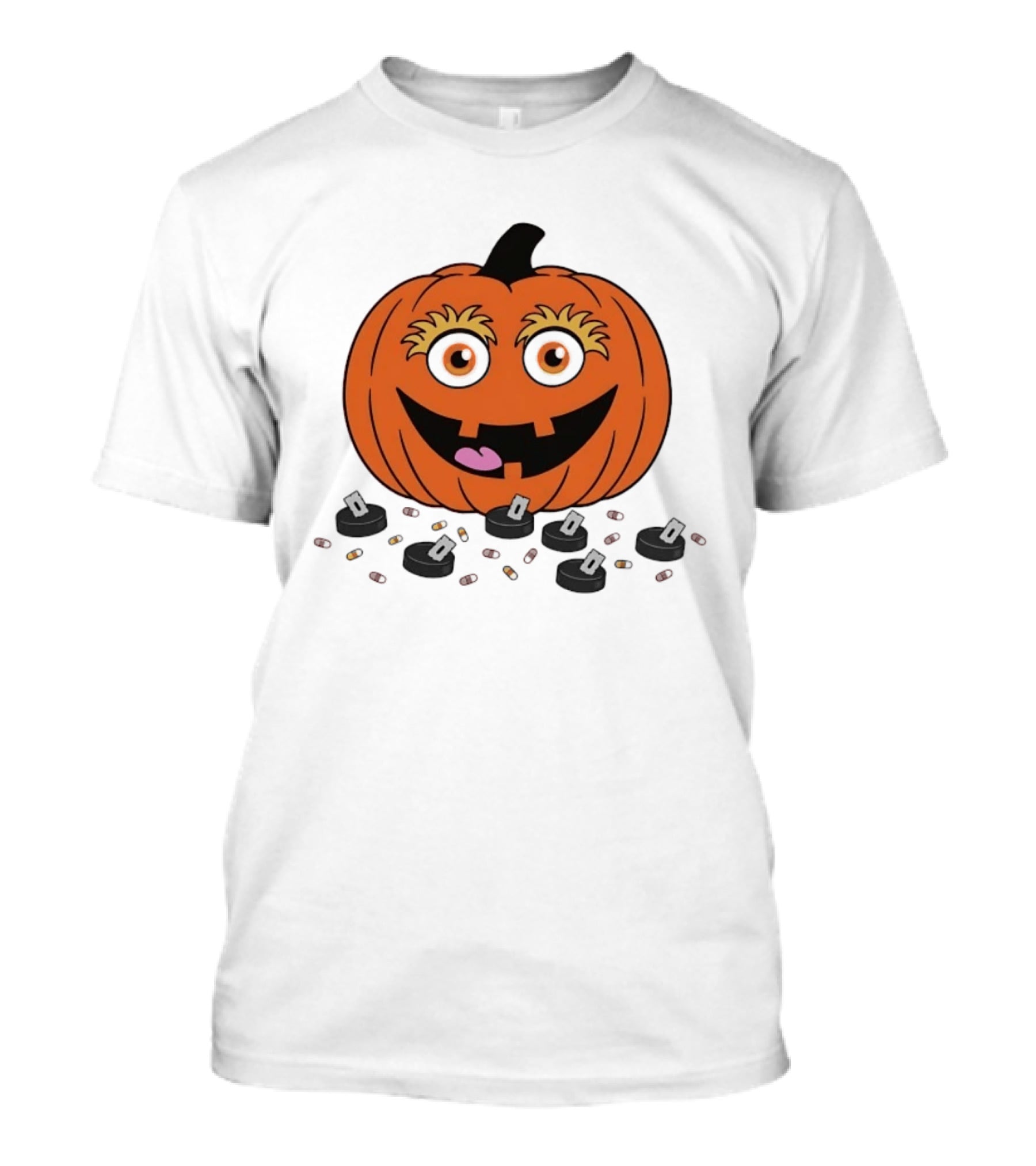Gritty Philadelphia Flyers Pumpkin Halloween Jack O' Lantern Hockey T-Shirt