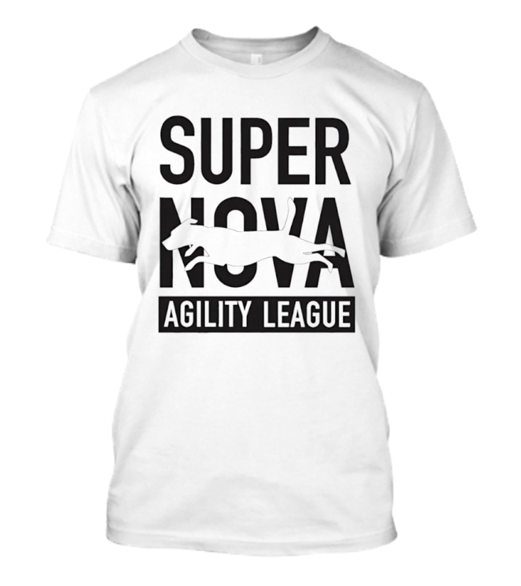 Super Nova Agility League Dog Sports Jumping Dog T-Shirt