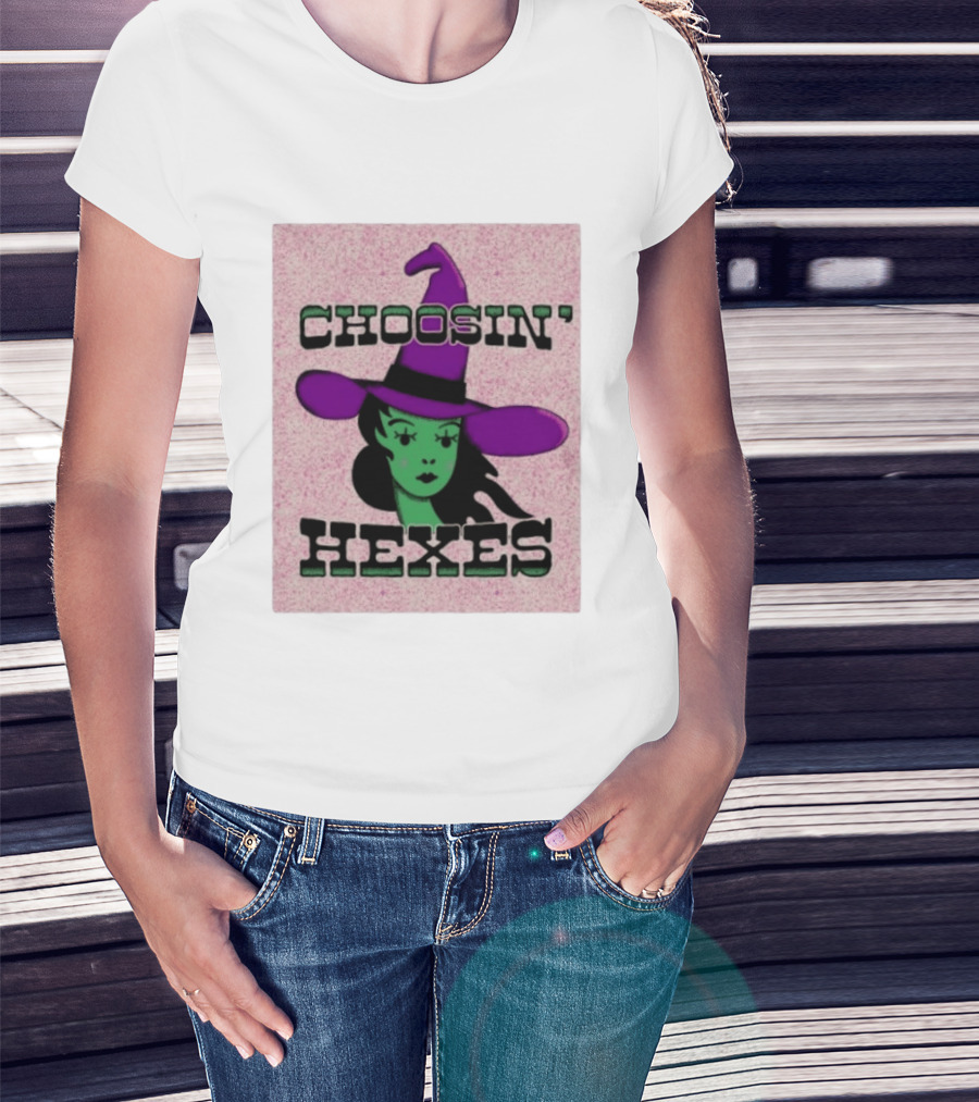 Choosin' Hexes Witch Halloween Magic Spooky T-Shirt
