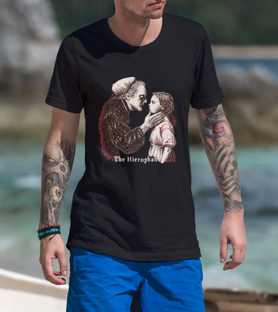 Hierophant Tarot Card Occult Esoteric Divination T-Shirt