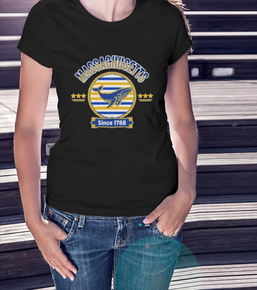 Massachusetts Humpback Whale Emblem Since 1788 T-Shirt
