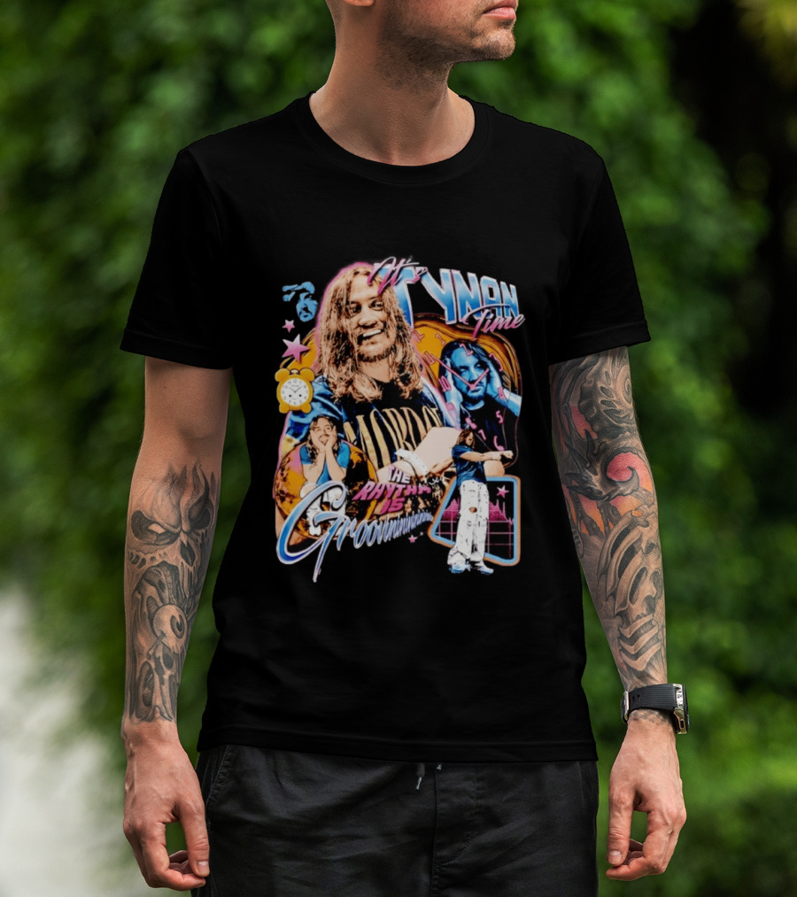 Tynan Time The Rhythm Is Groovinin And Star Retro Vibes T-Shirt