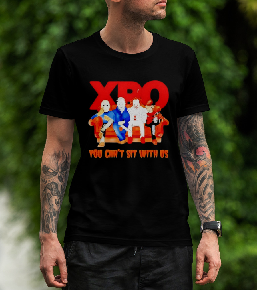XBO Jason Voorhees Michael Myers Pennywise Freddy Krueger You Can't Sit With Us T-Shirt