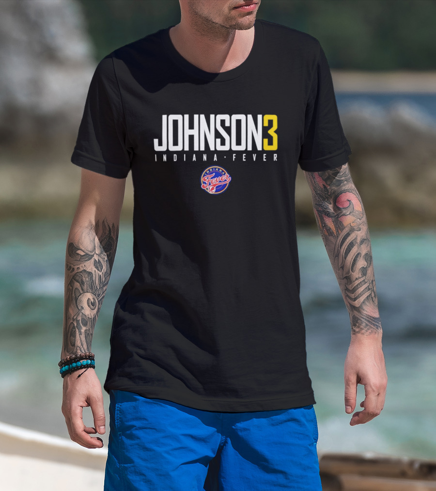 Johnson 3 Indiana Fever WNBA Basketball Team Jersey Fever T-Shirt