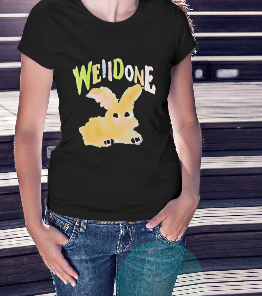 We11done Colorful Bunny Rabbit Fashion Playful Pastel Aesthetic T-Shirt