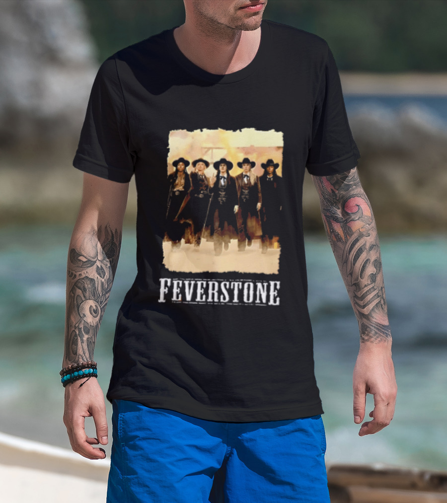 Feverstone Five Women Cowboy Outfits Walking T-Shirt