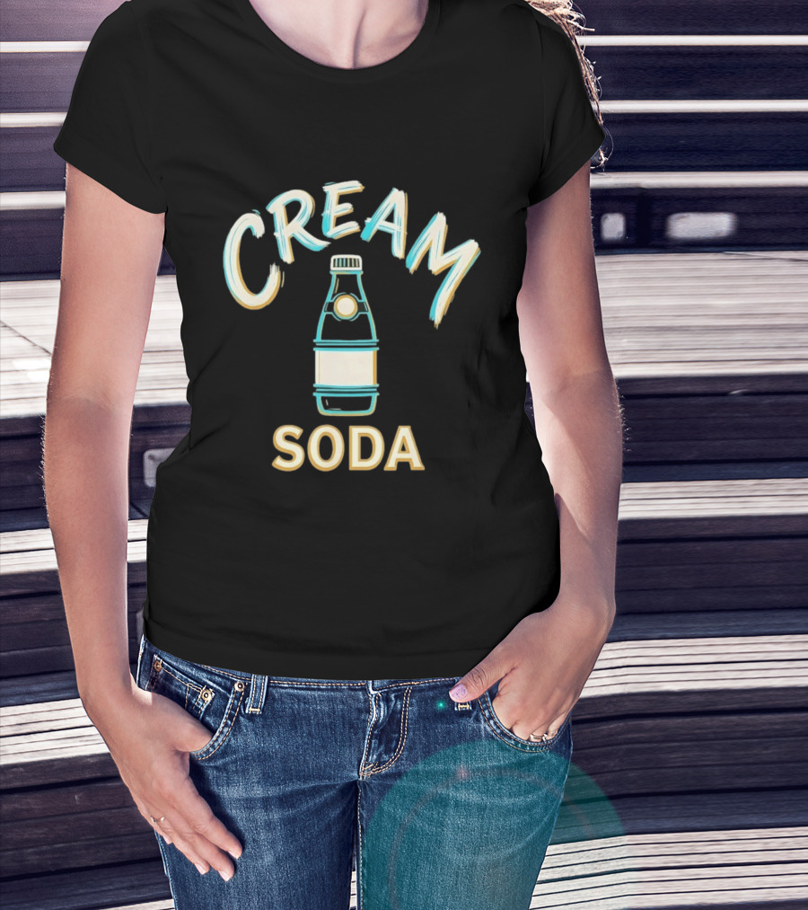 Cream Soda Bottle Drink Beverage T-Shirt
