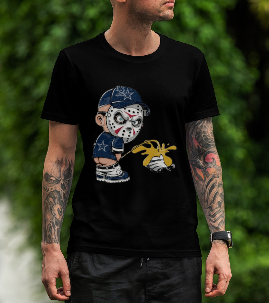 Dallas Cowboys Jason Voorhees Pissing On Philadelphia Eagles T-Shirt