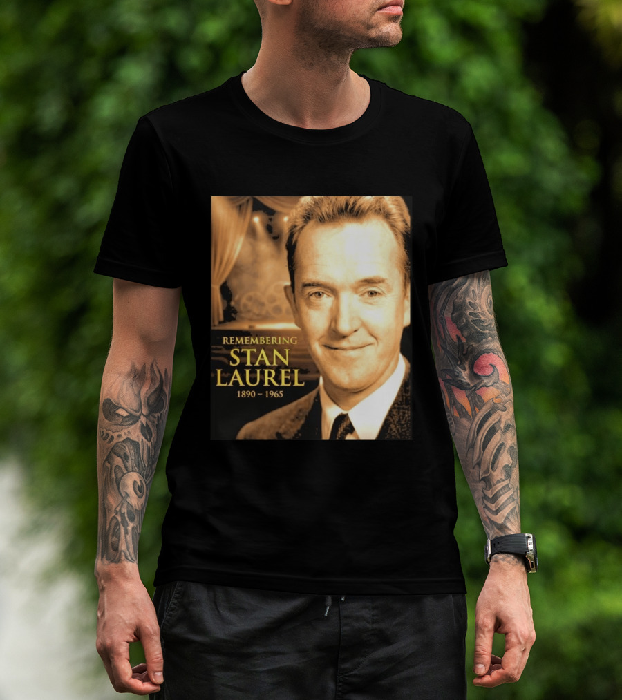 Remembering Stan Laurel 1890 1965 Vintage Theater T-Shirt