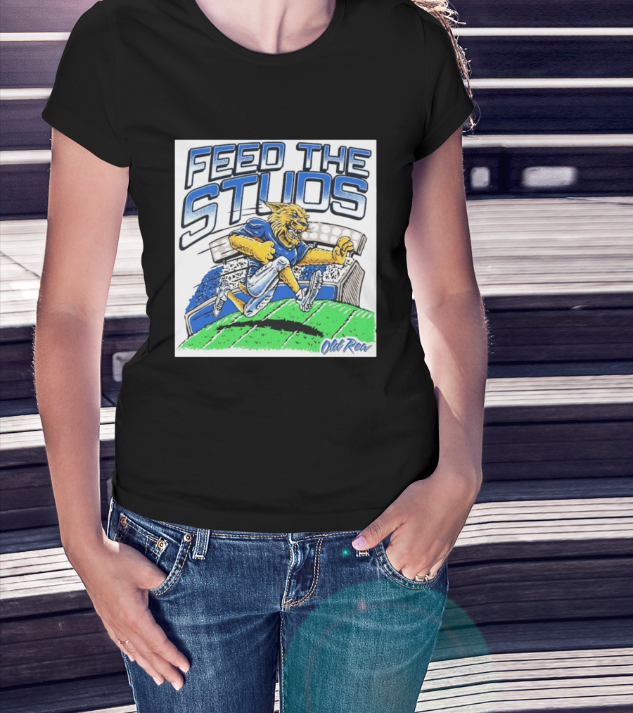 Feed The Studs Old Row Football Wildcat Stadium Run T-Shirt
