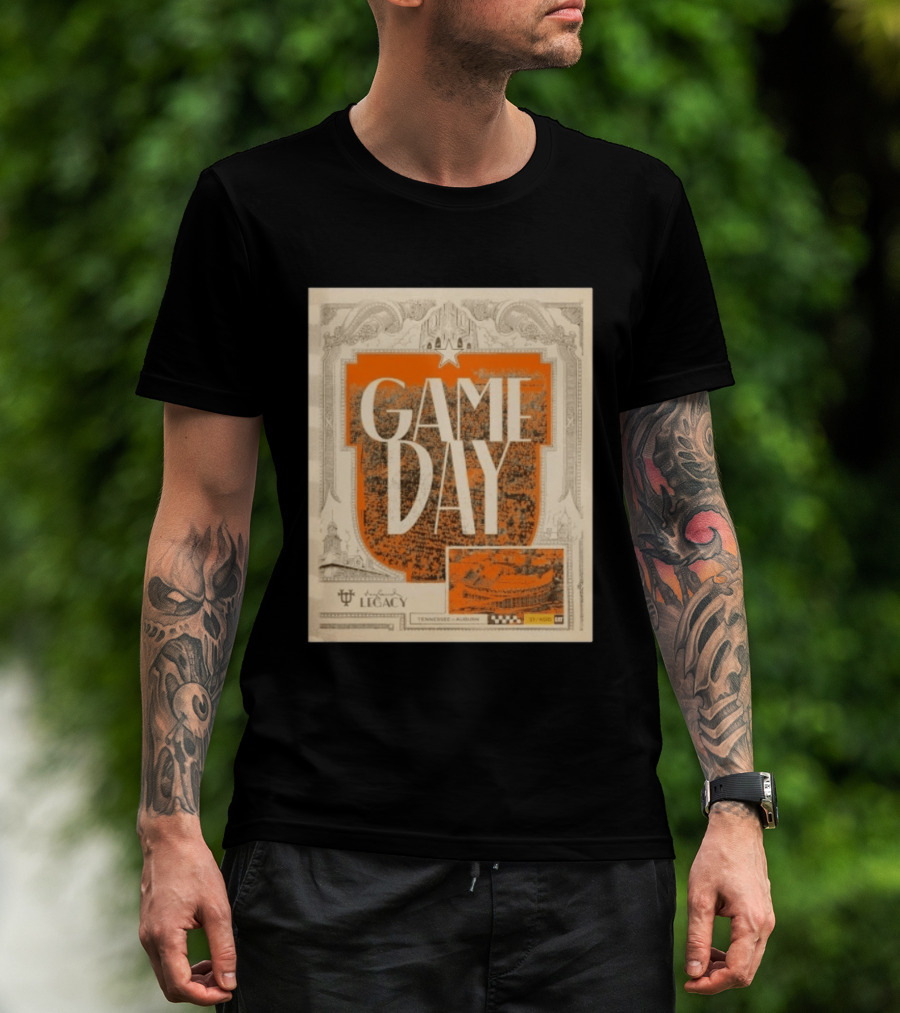Tennessee Auburn Game Day Neyland Legacy Stadium Matchup T-Shirt