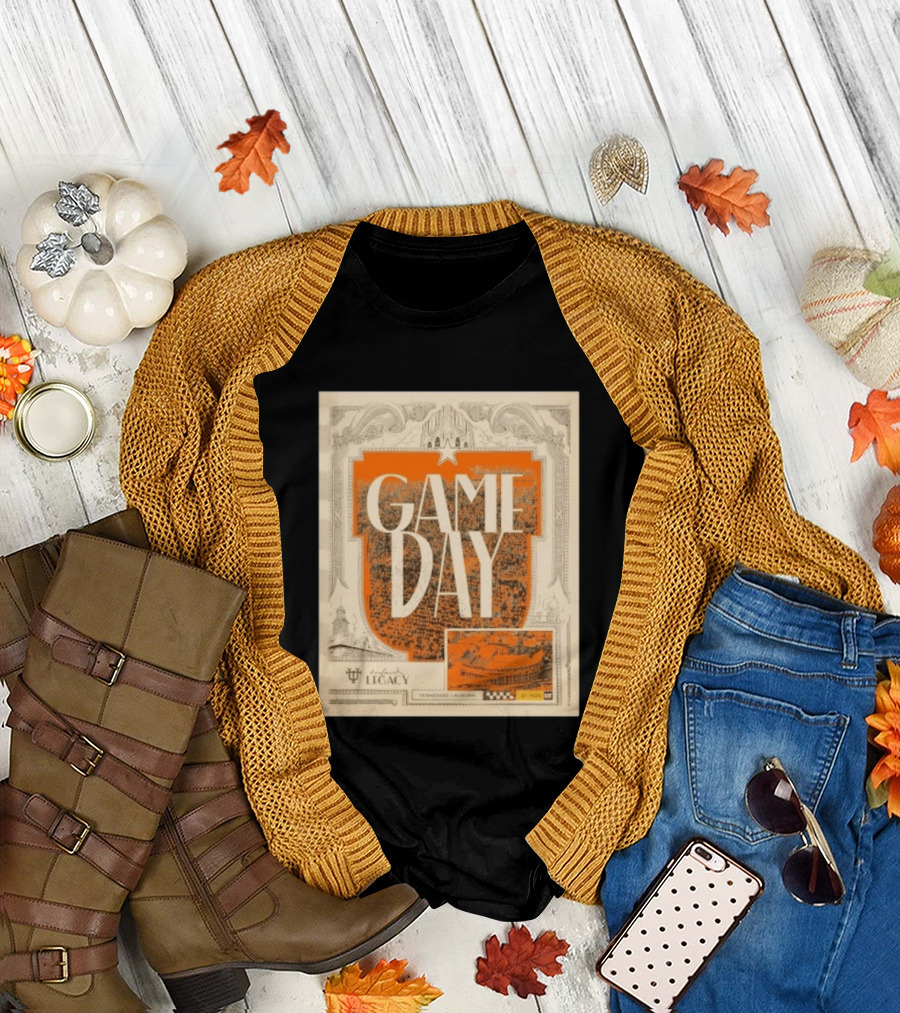 Tennessee Auburn Game Day Neyland Legacy Stadium Matchup T-Shirt