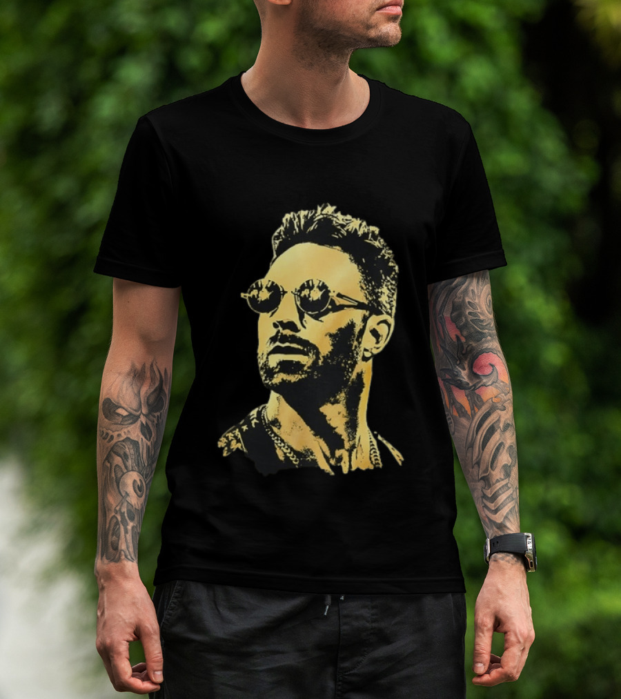 Gold Foil Adam Levine Maroon 5 T-Shirt