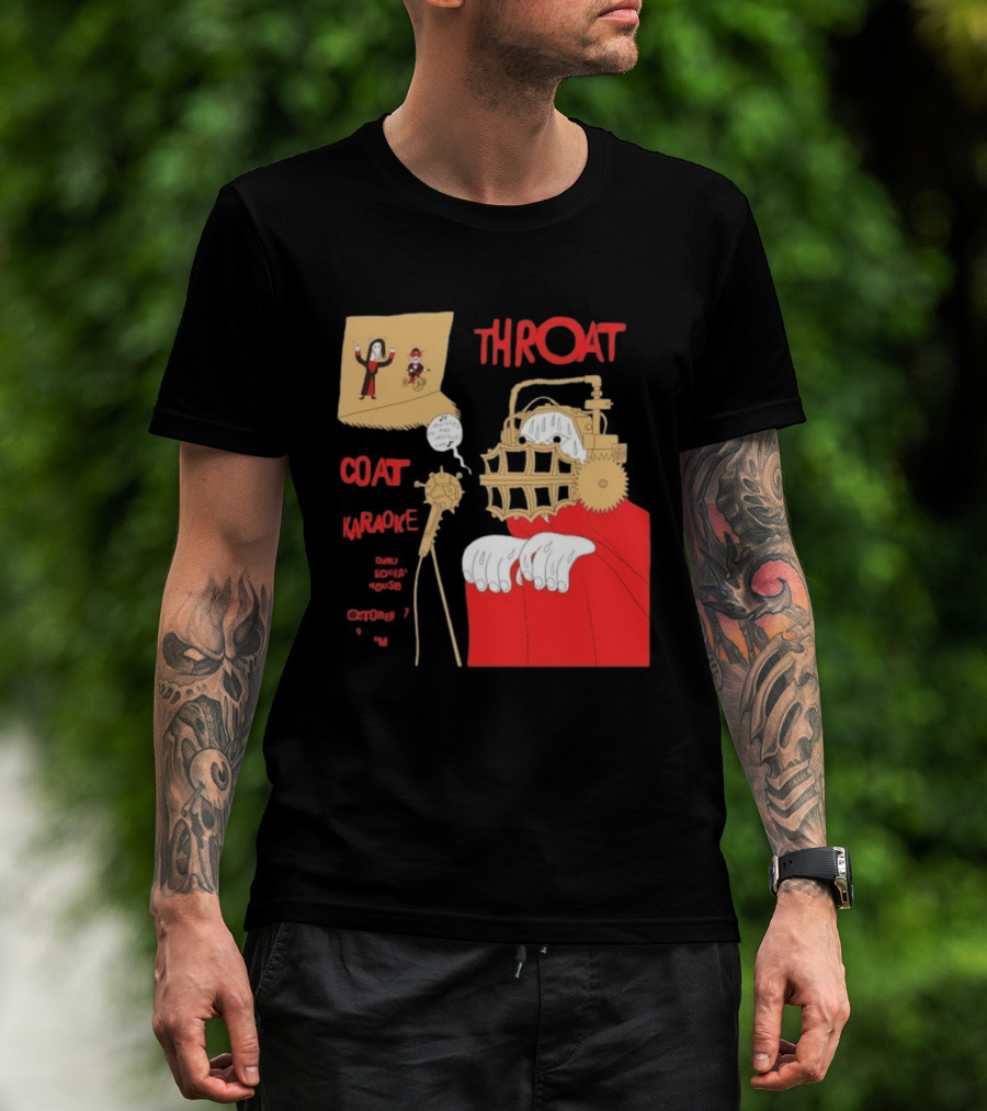 Throat Coat Karaoke Unique Style Danu Social House October 17 Fun T-Shirt