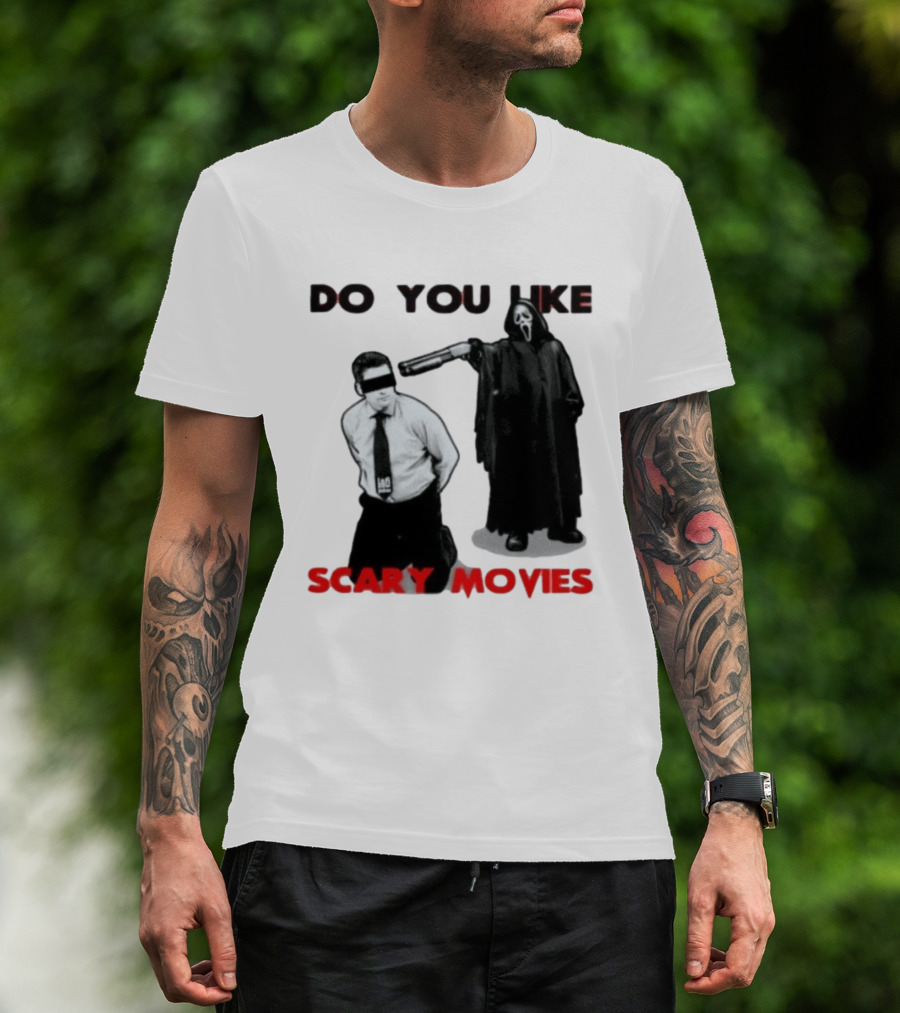 Ghostface Do You Like Scary Movies Bootleg T-Shirt
