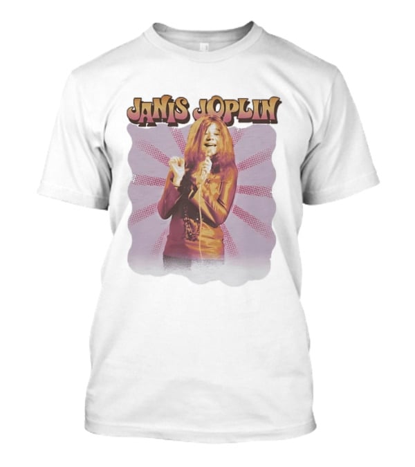 Janis Joplin Rock Legend Iconic Singer Image T-Shirt