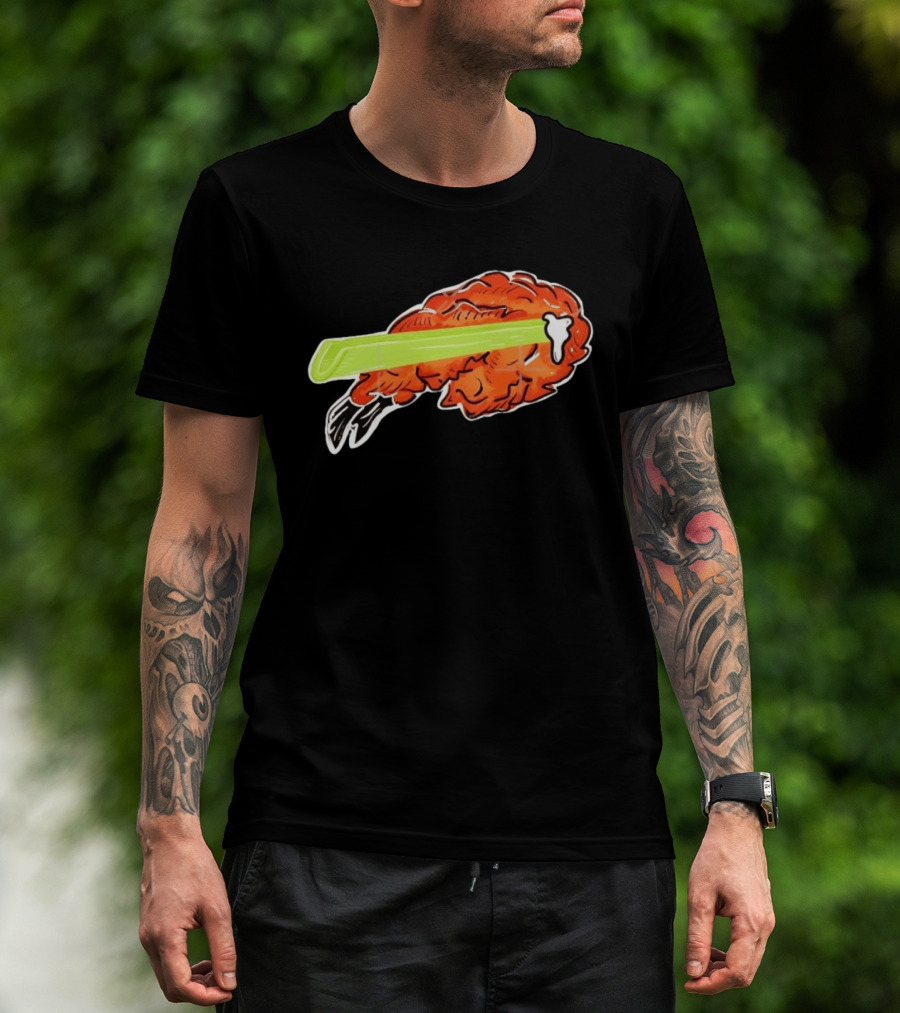 Buffalo Chicken Wing Celery Stick Combo T-Shirt