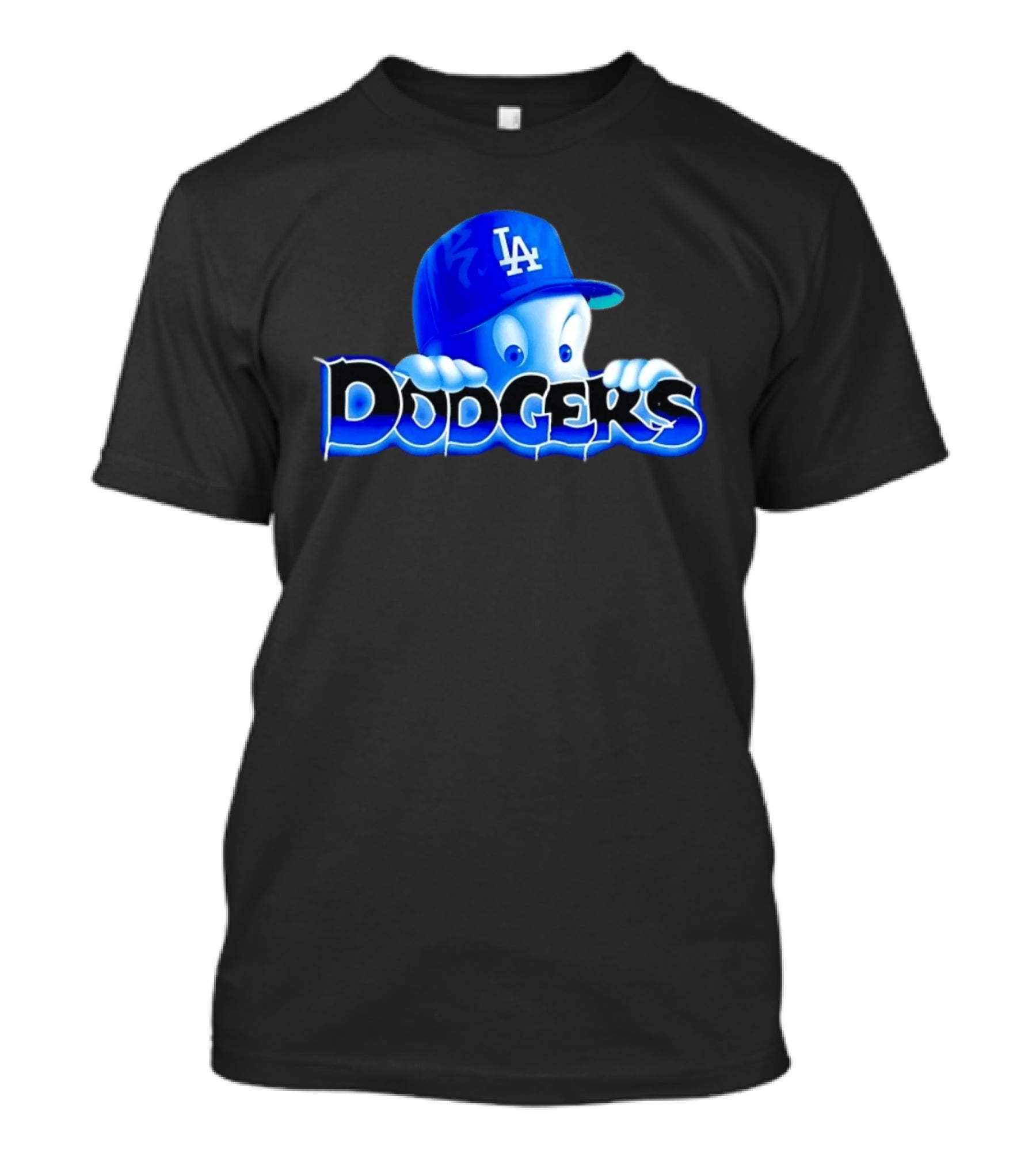 Casper Dodgers Los Angeles Baseball Cap Ghost T-Shirt