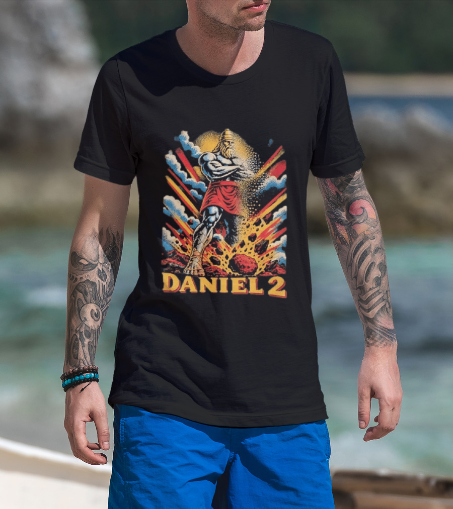 Daniel 2 Statue Nebuchadnezzar Dream Comic Explosion T-Shirt