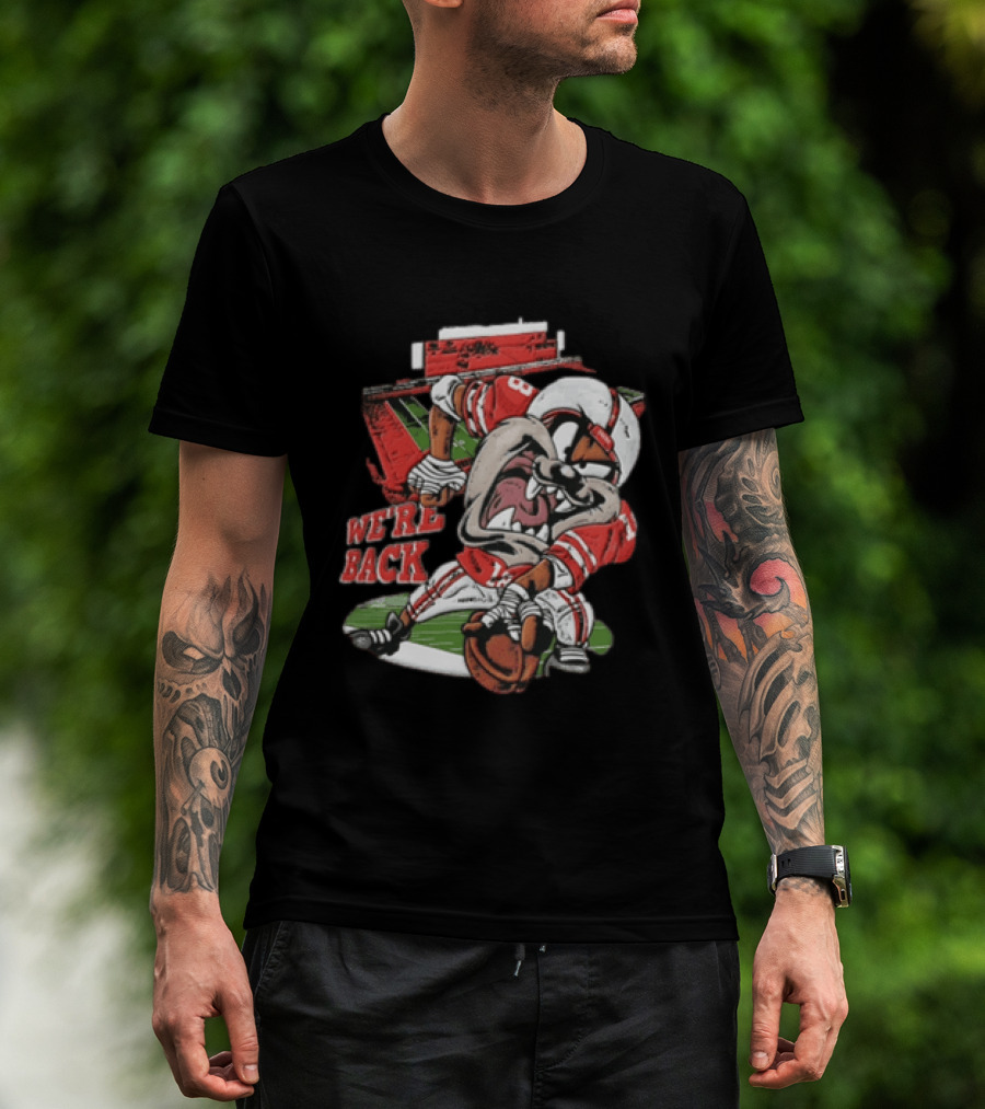 Nebraska Cornhuskers Tasmanian Devil We're Back Football Stadium T-Shirt