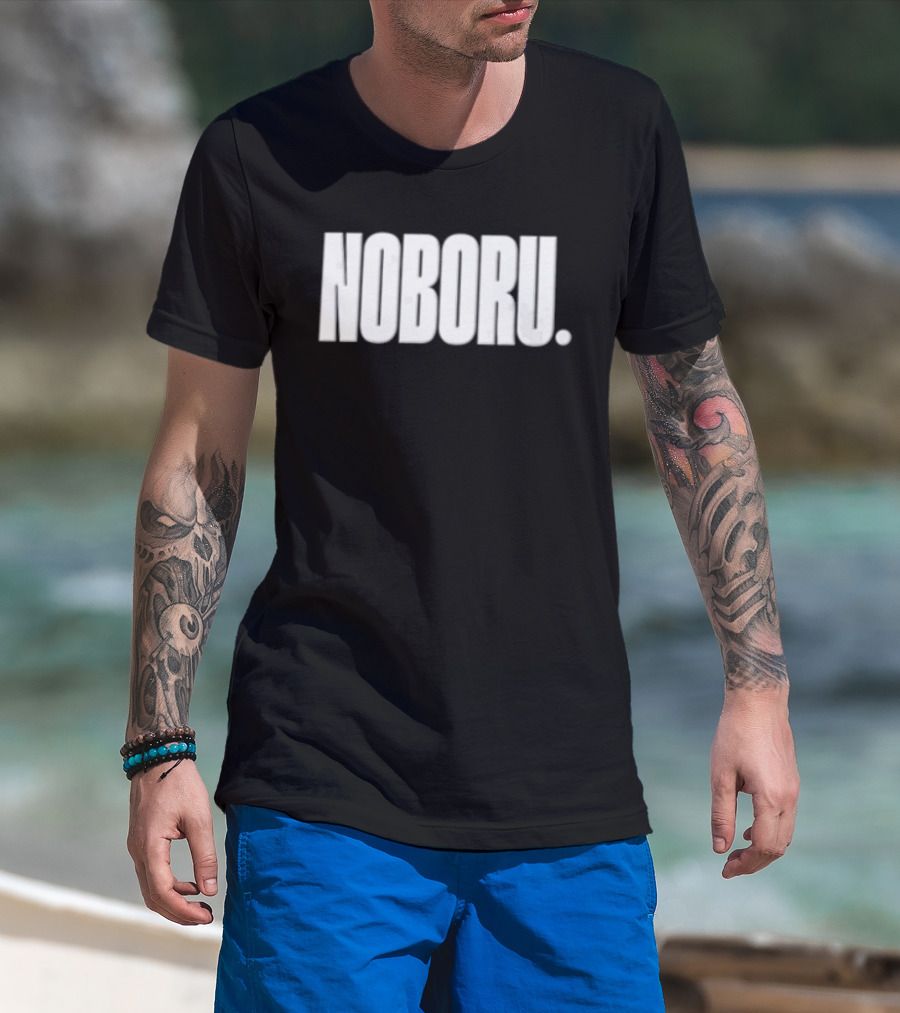 Noboru White Sans Serif T-Shirt