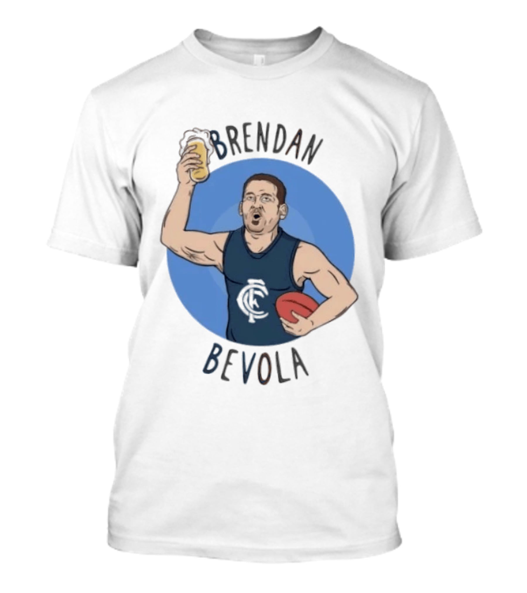Brendan Bevola Carlton Football Club Beer Cheers T-Shirt