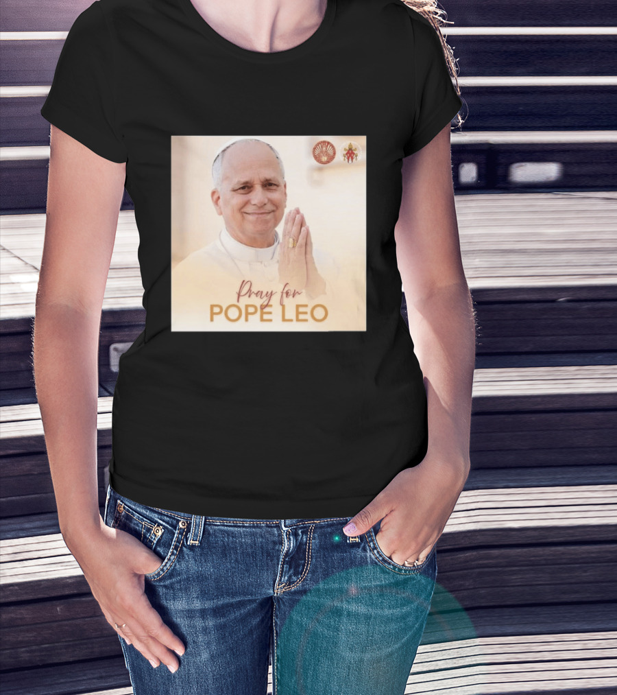 Pray For Pope Leo Clerical Blessing With Clergy T-Shirt