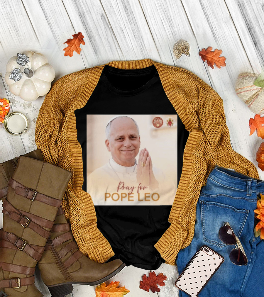 Pray For Pope Leo Clerical Blessing With Clergy T-Shirt