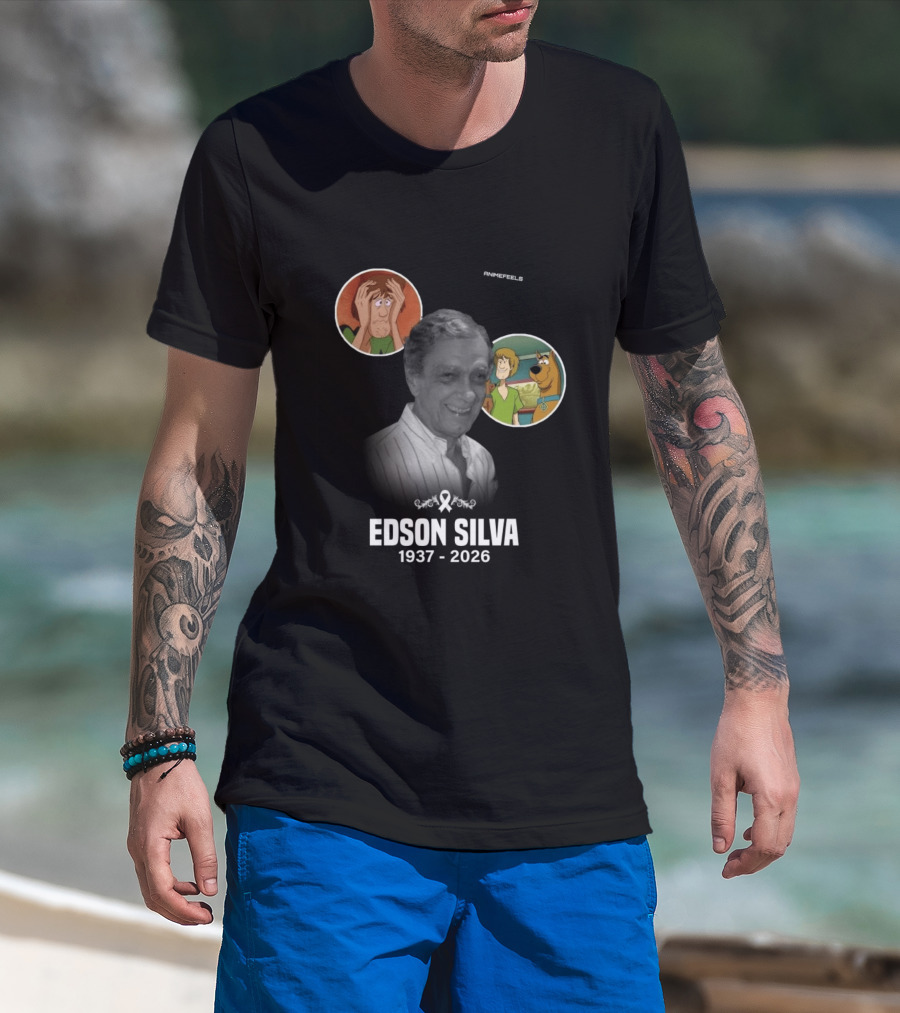 Edson Silva 1937 2026 Shaggy And Scooby Doo Tribute Animefeels T-Shirt