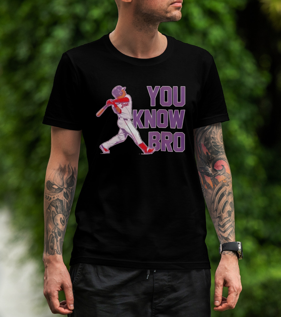 Jose Ramirez You Know Bro Cleveland Guardians Baseball Player T-Shirt