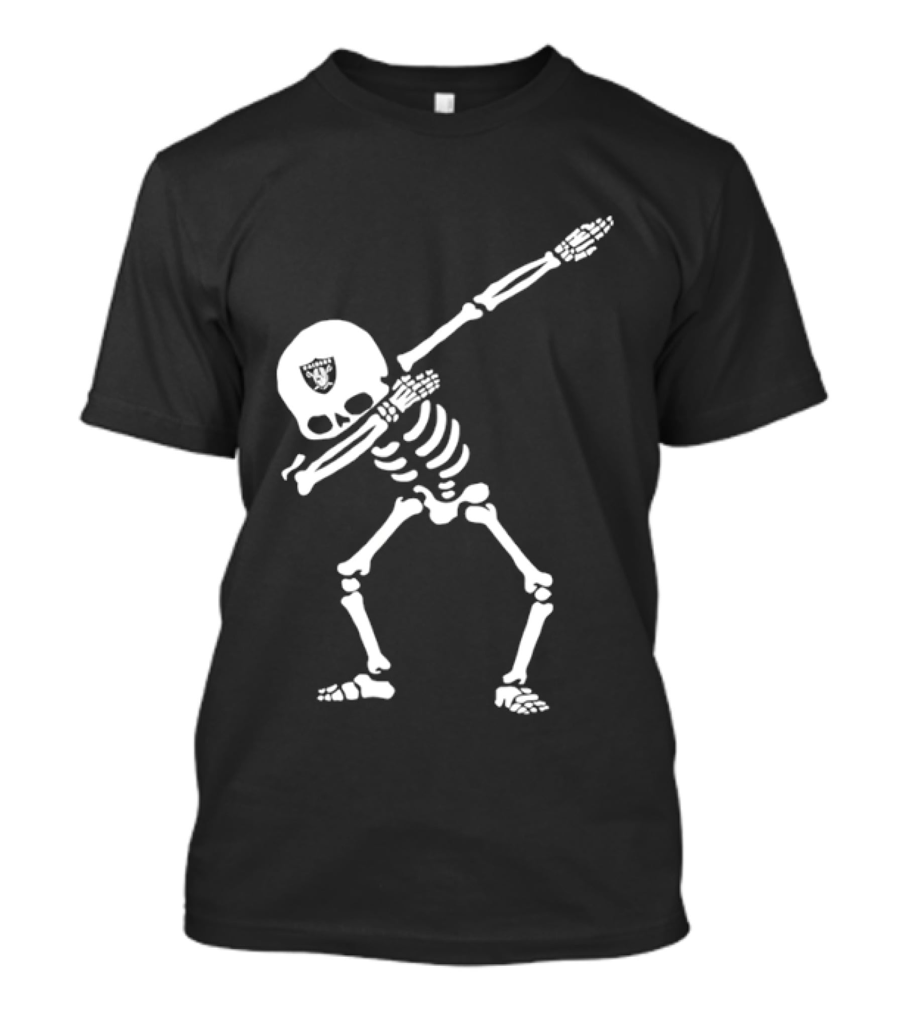 Las Vegas Raiders Dabbing Skeleton Football Fan Gear T-Shirt