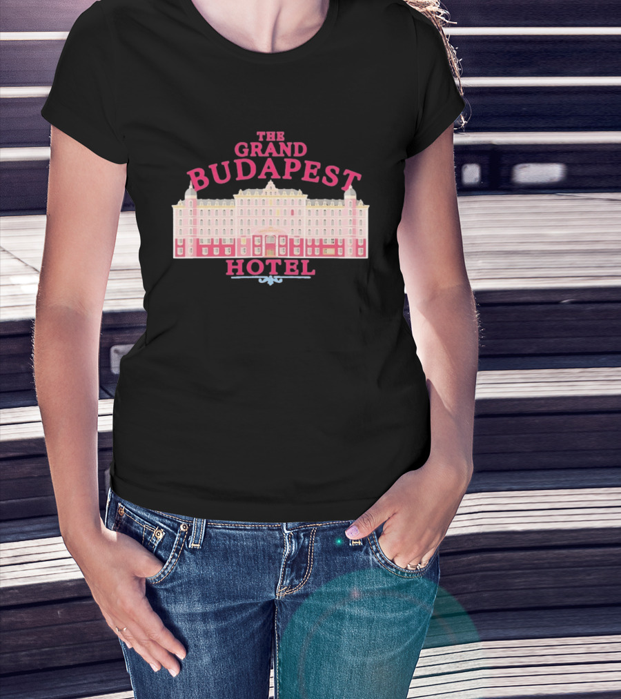 The Grand Budapest Hotel Wes Anderson Iconic Movie Architecture T-Shirt