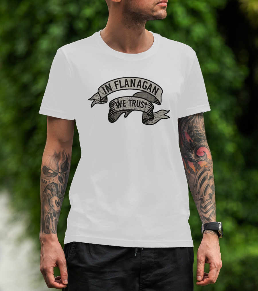In Flanagan We Trust Coach Team Sports Banner Ribbon T-Shirt