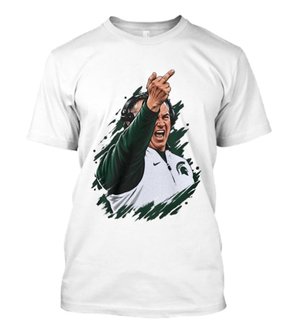 Michigan State Spartans Coach Gesture Iconic Sports Moment T-Shirt