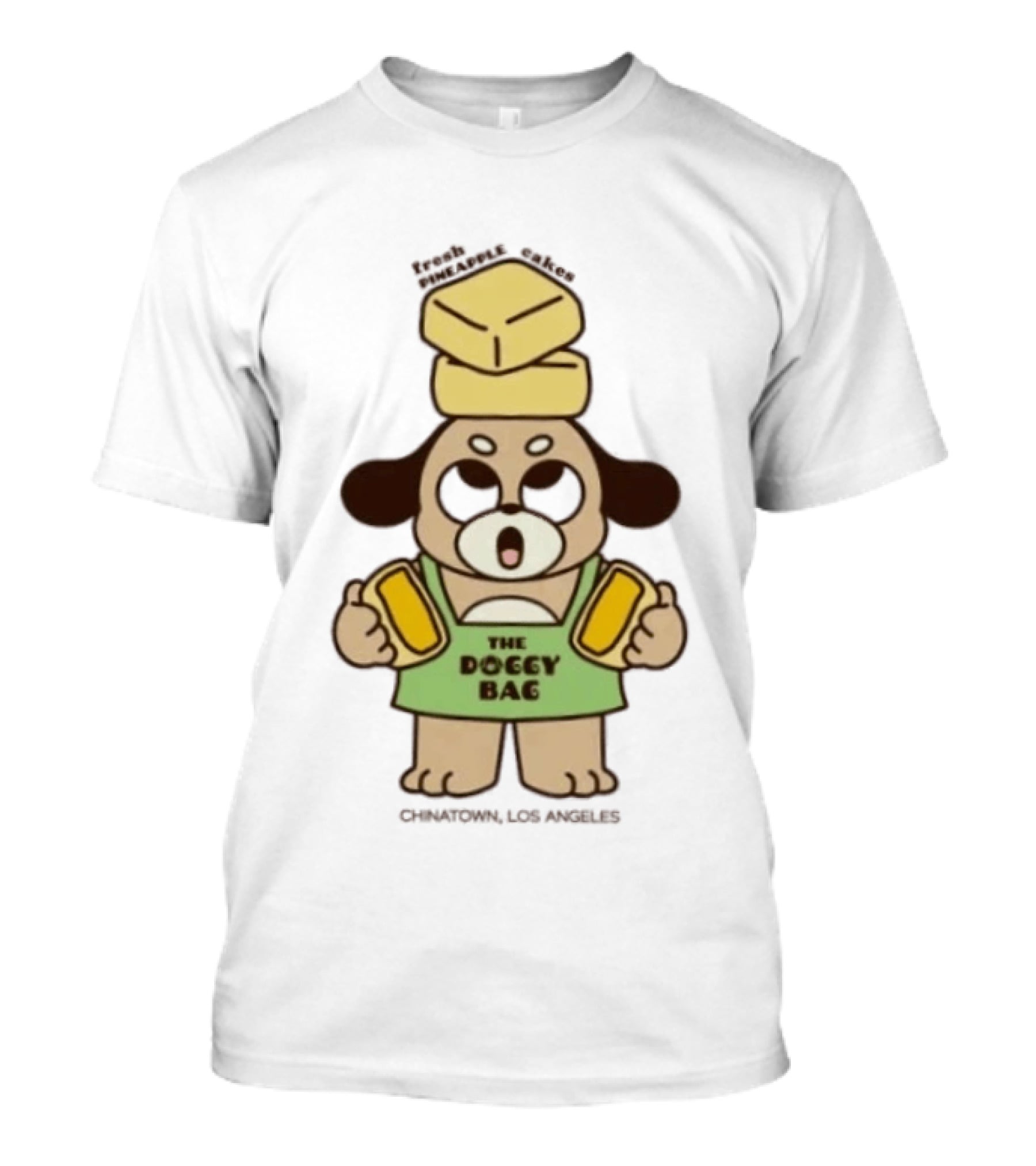 The Doggy Bag Fresh Pineapple Cakes Chinatown Los Angeles T-Shirt