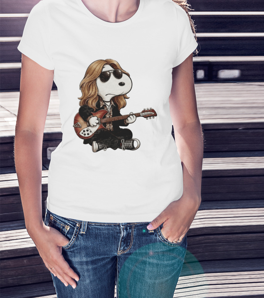 Tom Petty Snoopy Rickenbacker Guitar T-Shirt