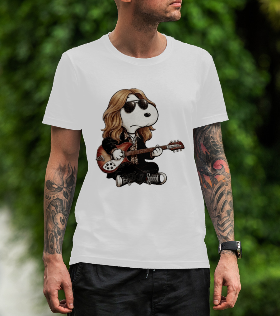 Tom Petty Snoopy Rickenbacker Guitar T-Shirt