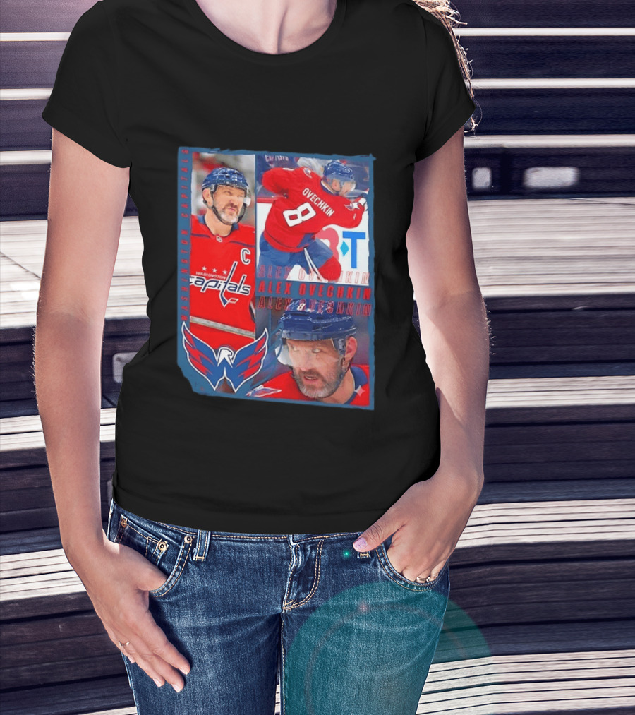 Alex Ovechkin Washington Capitals 8 NHL Hockey Legend Memorabilia T-Shirt
