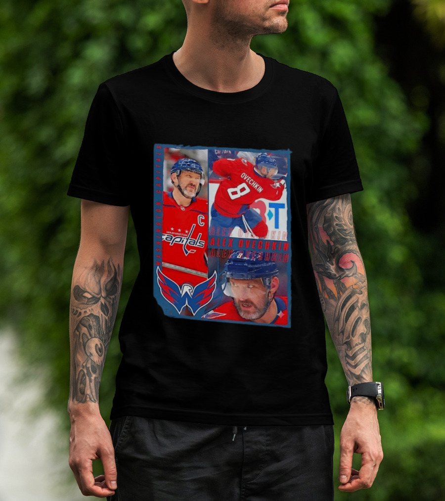 Alex Ovechkin Washington Capitals 8 NHL Hockey Legend Memorabilia T-Shirt
