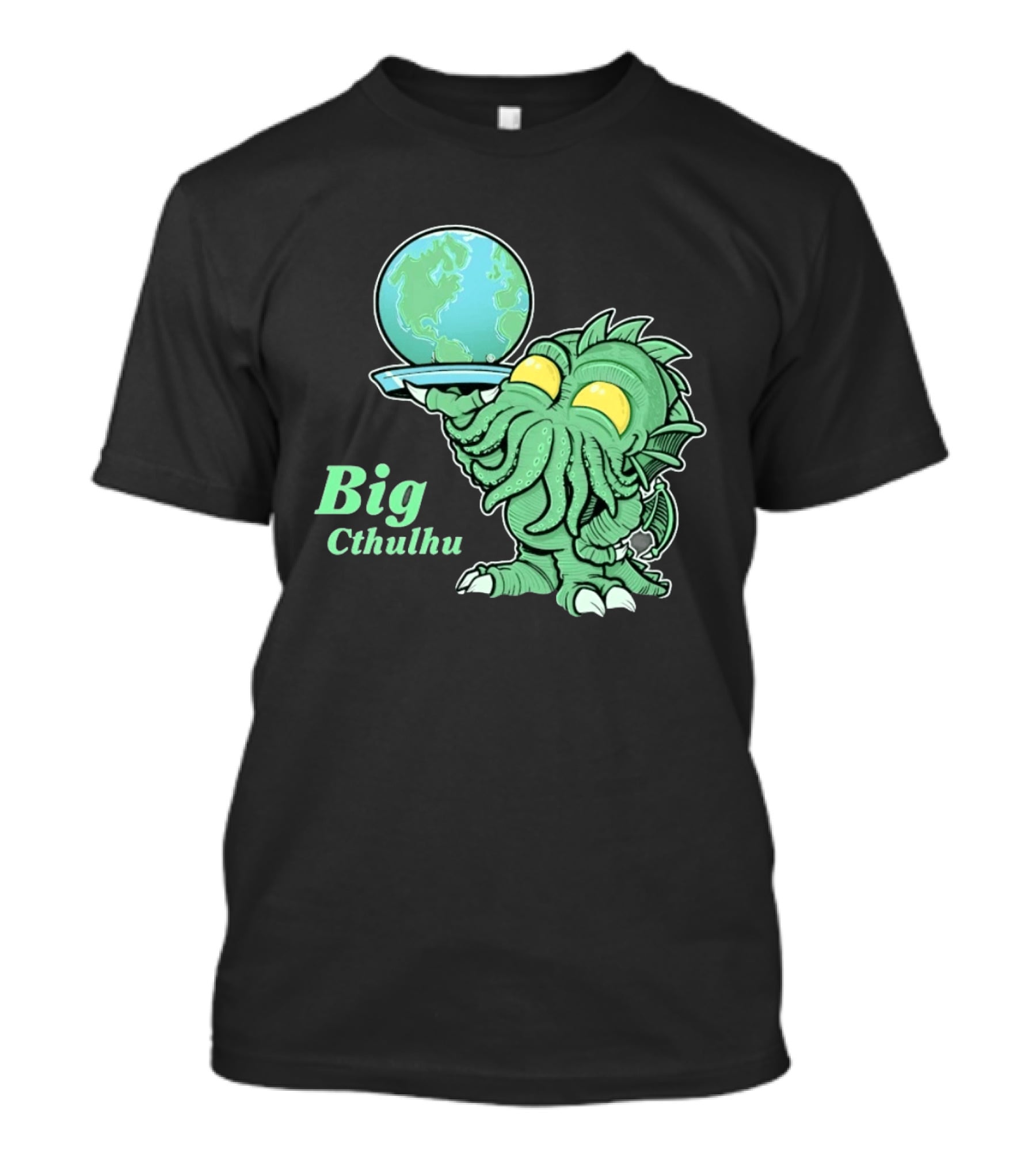 Big Cthulhu Holding The World Lovecraft T-Shirt