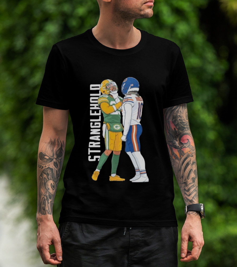 Luther Burden Keisean Nixon Stranglehold Packers Vs Bears Showdown T-Shirt