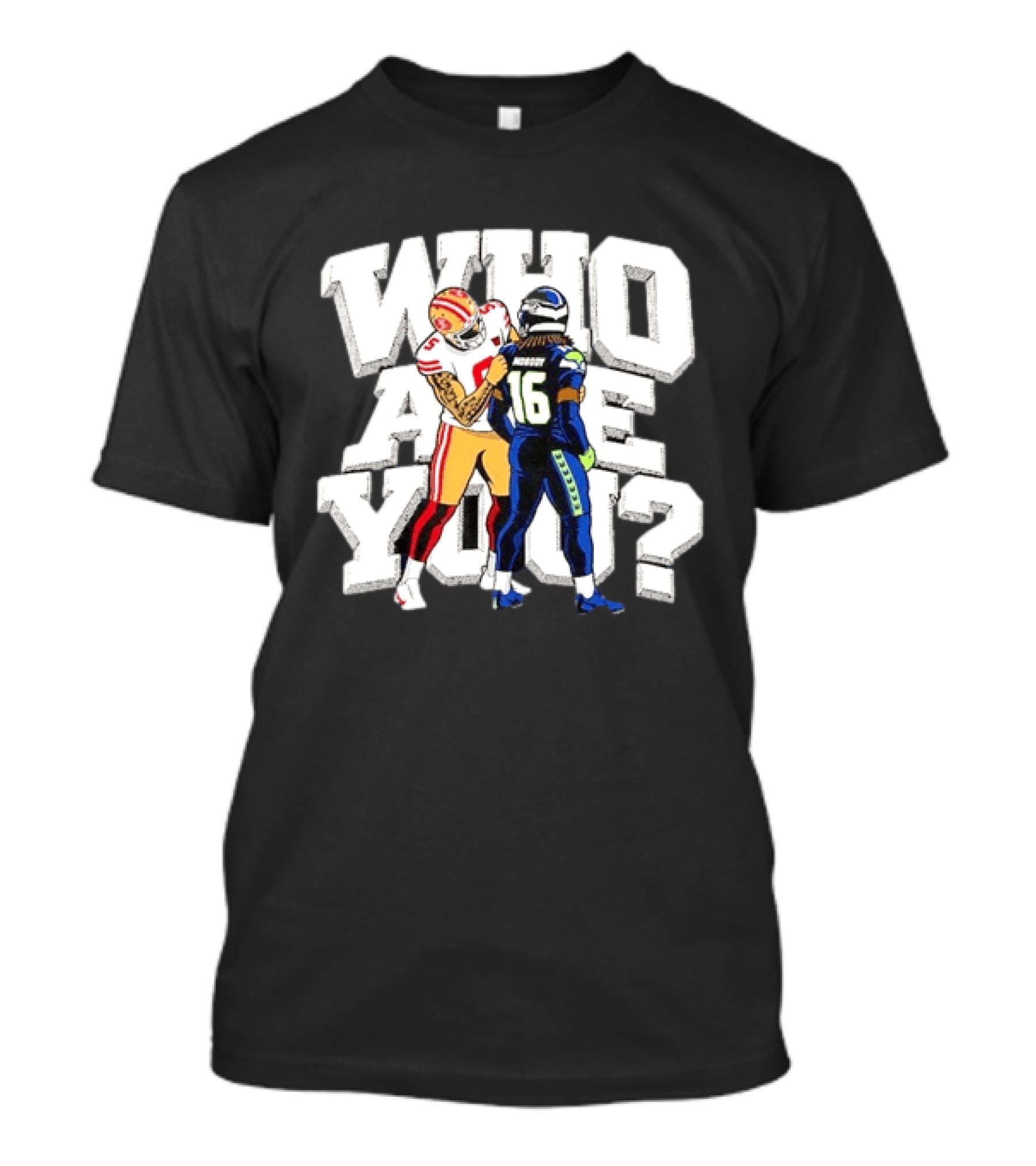 Who Are You Mike Evans Checked Stefon Diggs NFL Showdown T-Shirt