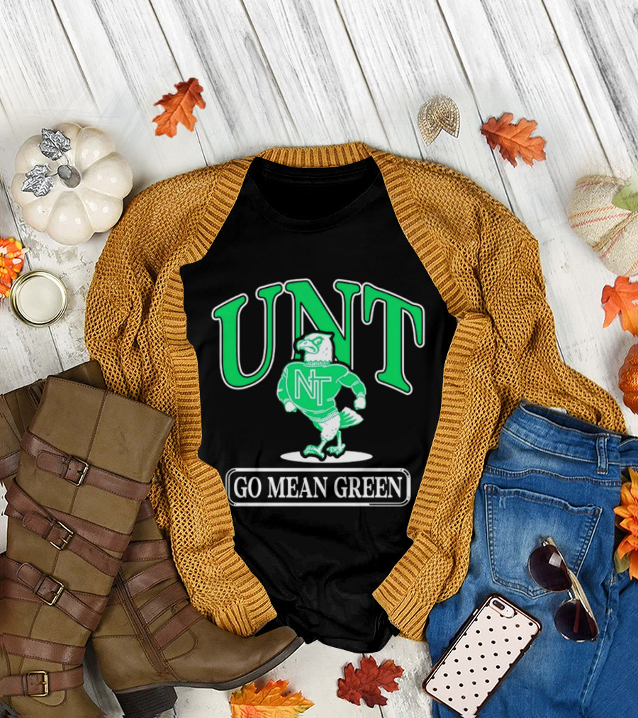 UNT Go Mean Green Eagle University Of North Texas T-Shirt