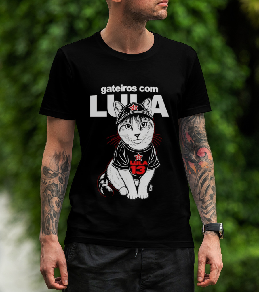 Gateiros Com Lula Cat 13 Brazil T-Shirt