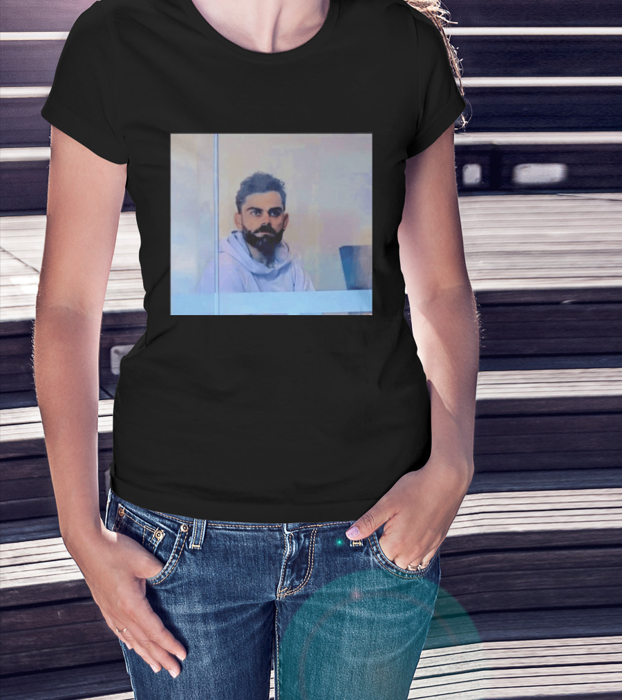 Virat Kohli Reflective Mood Cricket T-Shirt