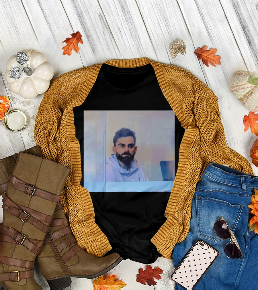 Virat Kohli Reflective Mood Cricket T-Shirt