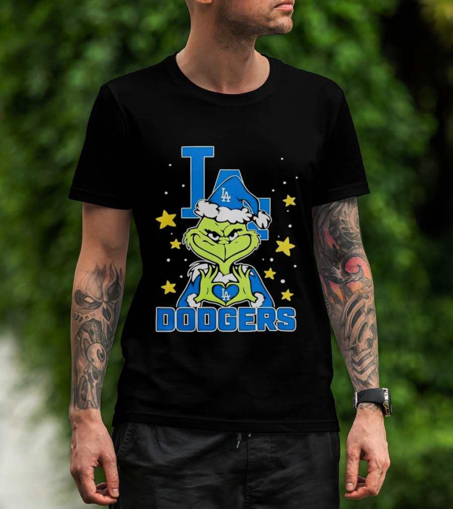 Grinch Los Angeles Dodgers Christmas 2026 Love LA Dodgers T-Shirt